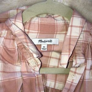 Madewell flannel checkered shirt